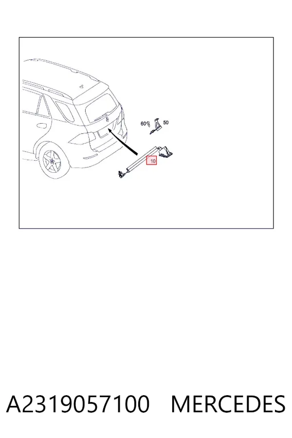 Cámara del sistema de visión A2319057100 Mercedes