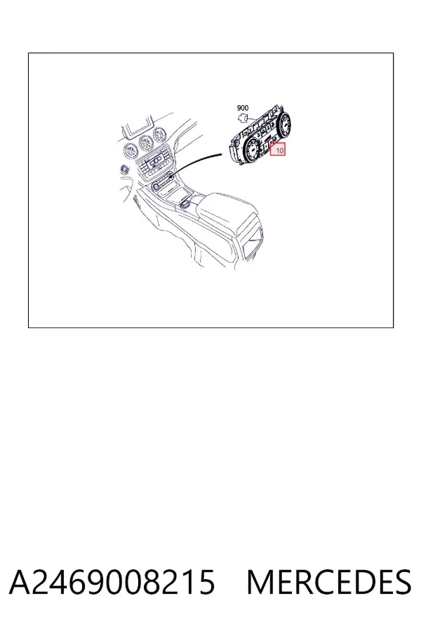 Unidad de control aire acondicionado A2469008215 Mercedes