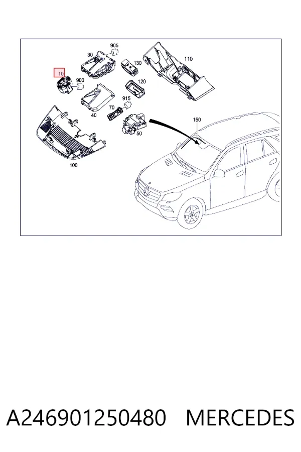 Sensor de lluvia Mercedes ML/GLE W166