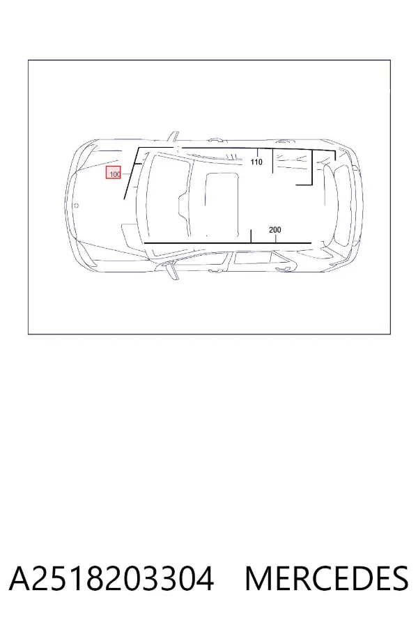  A2518203304 Mercedes