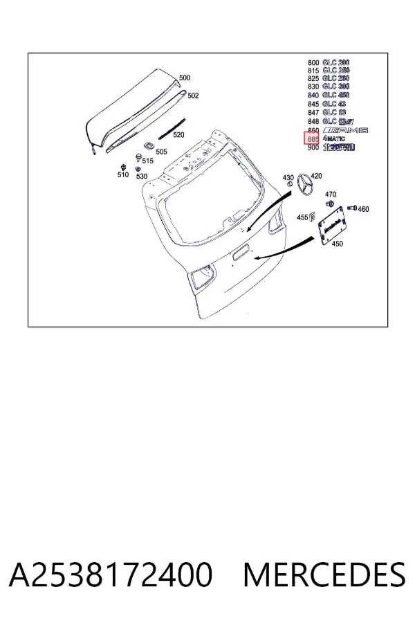  A2538172400 Mercedes