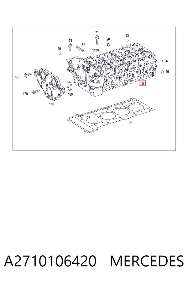 Culata A2710106420 Mercedes