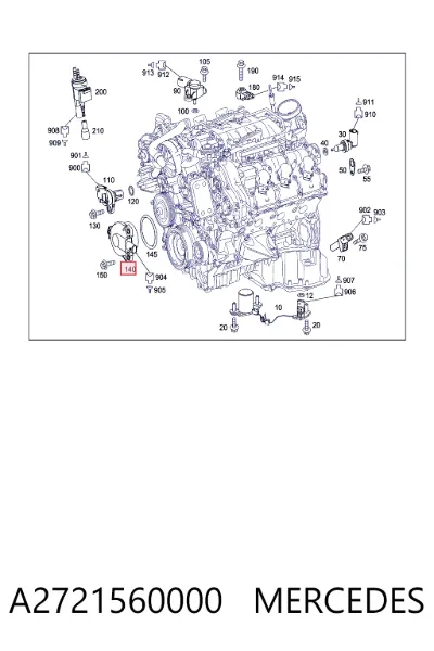 Regulador de fase de distribución MERCEDES A2721560000