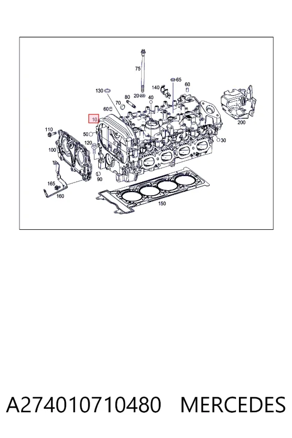 Culata A274010710480 Mercedes