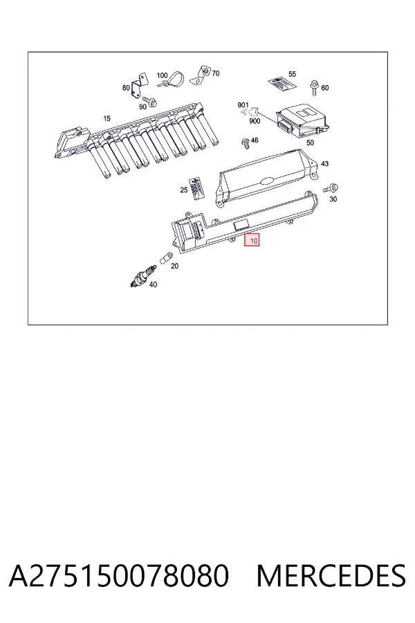 Bobina A275150078080 Mercedes