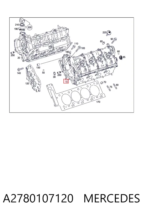 Culata A2780107120 Mercedes