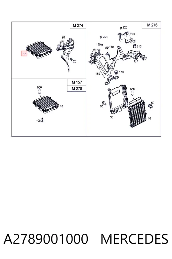 ECU A2789001000 Mercedes