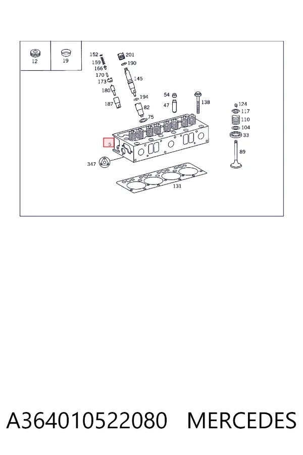 Culata A364010522080 Mercedes