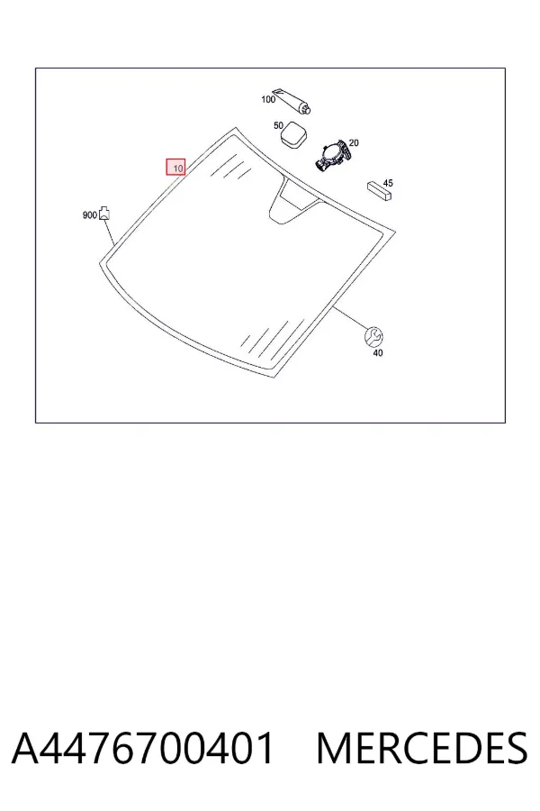 Parabrisas A4476700401 Mercedes