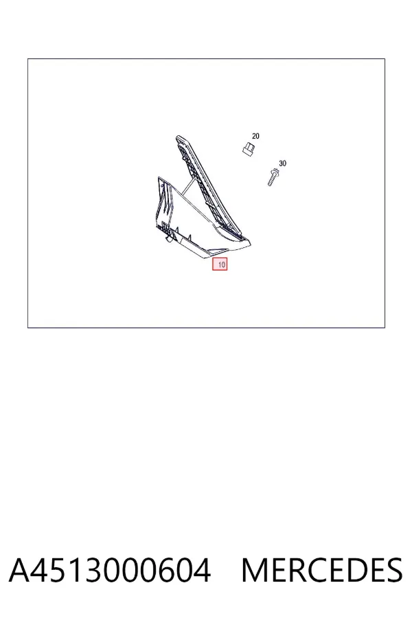 Pedal del acelerador A4513000604 Mercedes