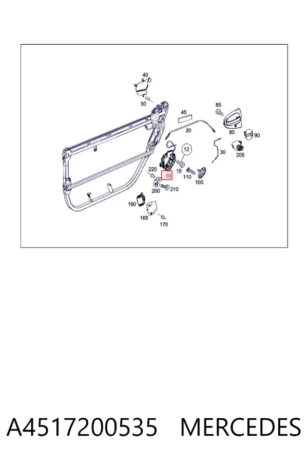 Cerradura Smart FORTWO 451