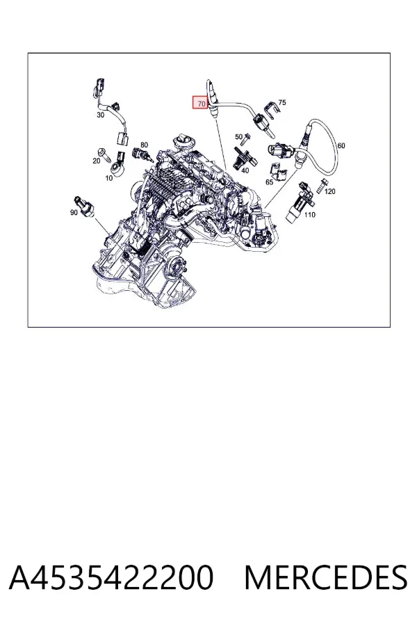 Sonda lambda A4535422200 Mercedes
