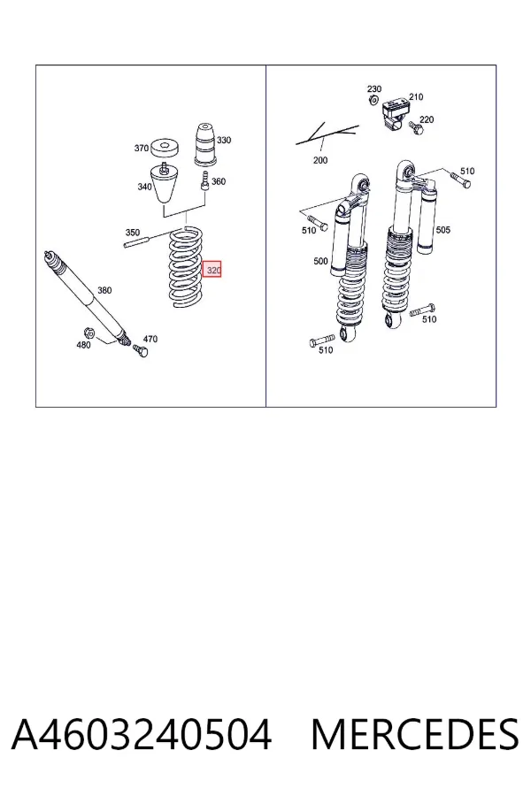 Muelle A4603240504 Mercedes