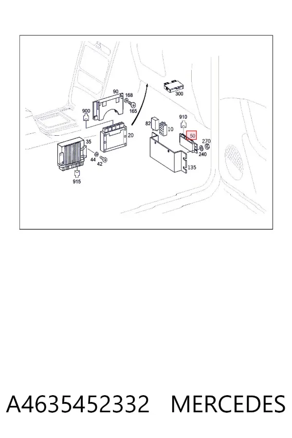 Módulo de control de ESP A4635452332 Mercedes