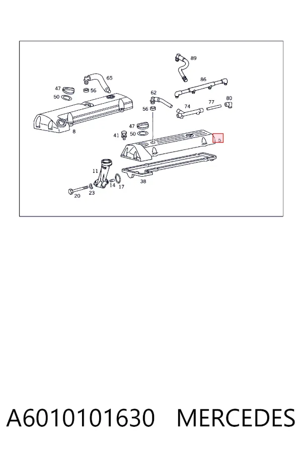 Tapa de balancines A6010101630 Mercedes