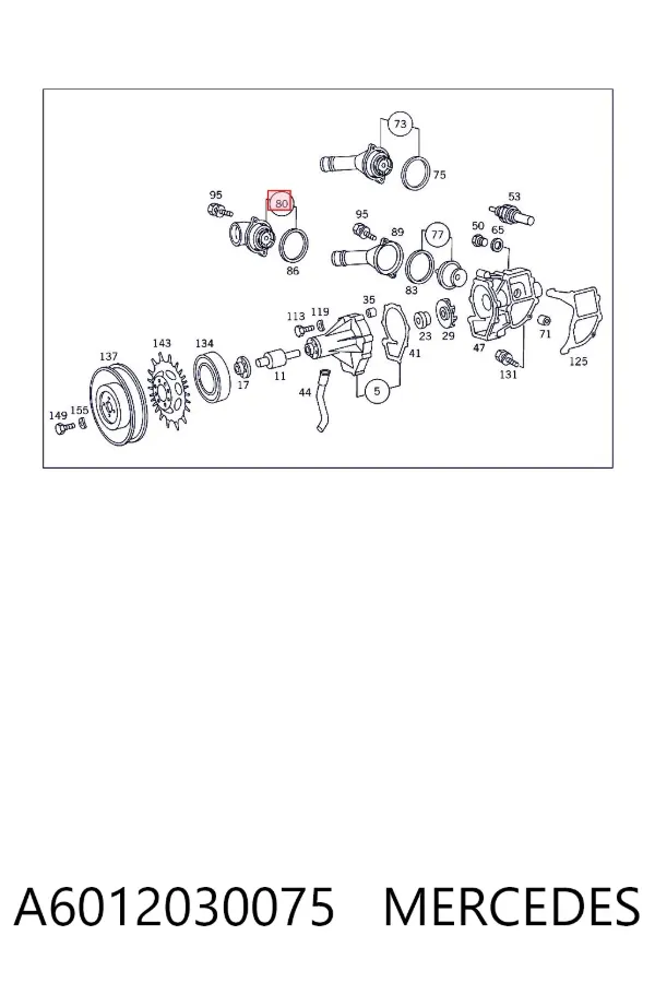 Termostato A6012030075 Mercedes