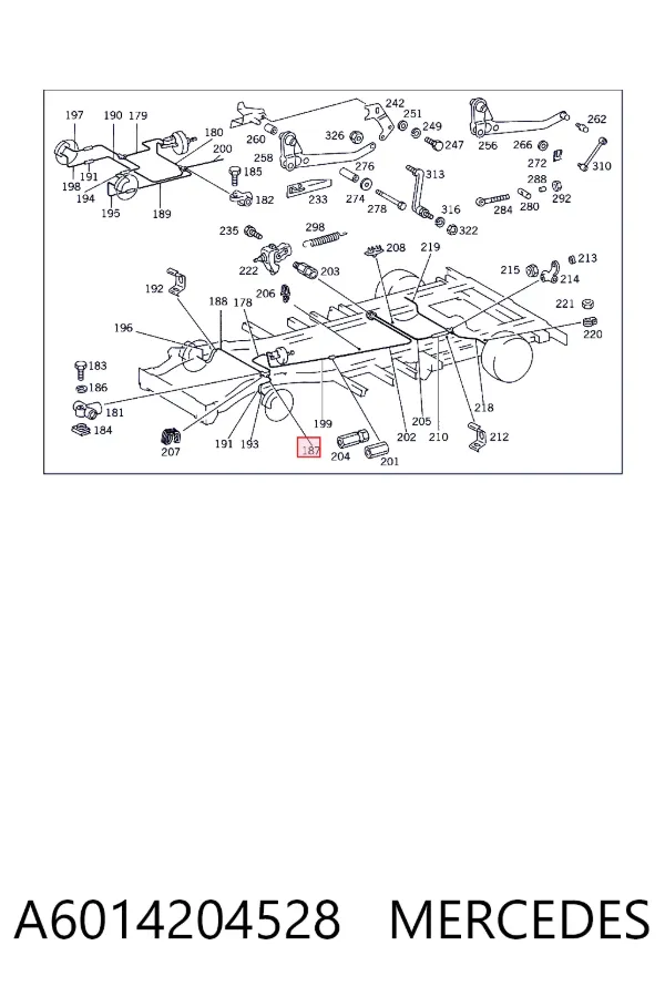 Latiguillos de freno trasero derecho A6014204528 Mercedes