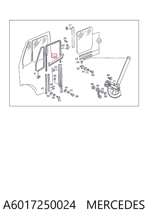  A6017250024 Mercedes