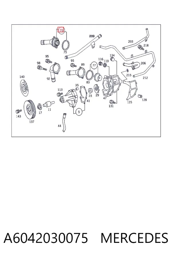 Termostato A6042030075 Mercedes