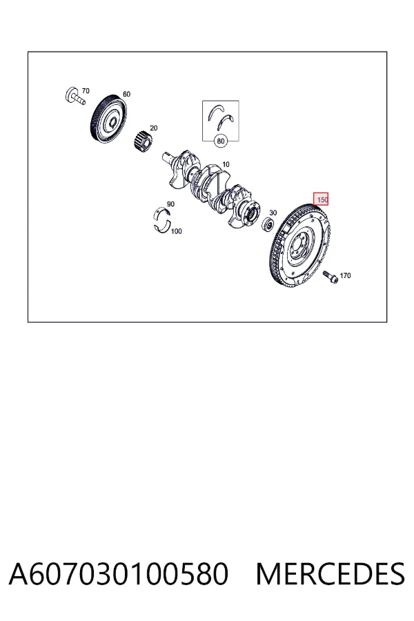 Volante motor A607030100580 Mercedes