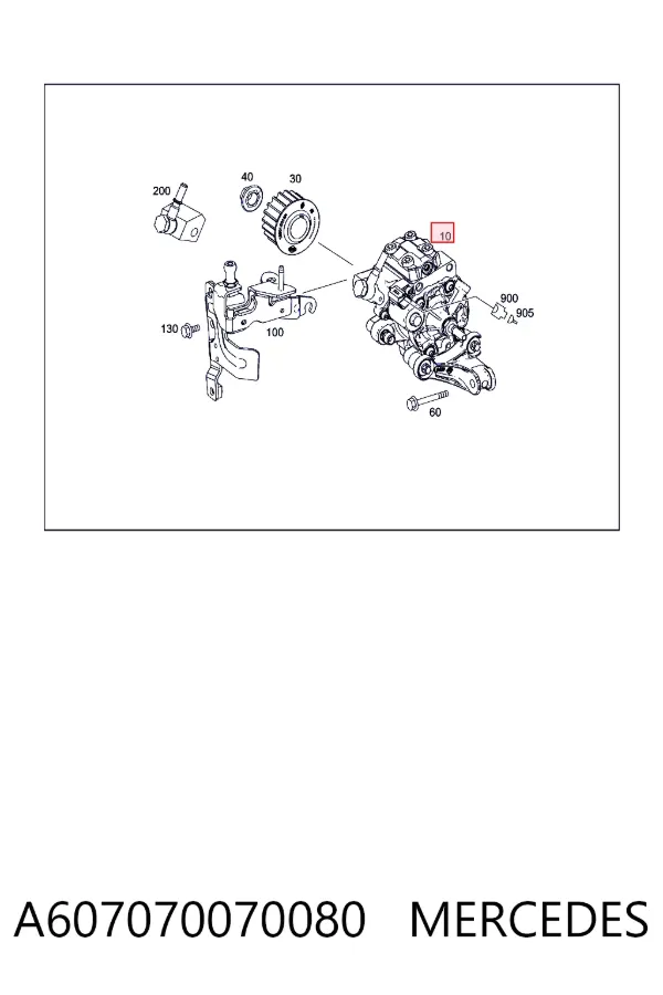 Bomba inyectora A607070070080 Mercedes