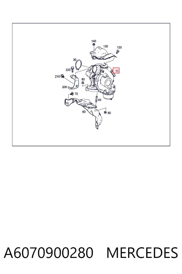 Turbocompresor A6070900280 Mercedes