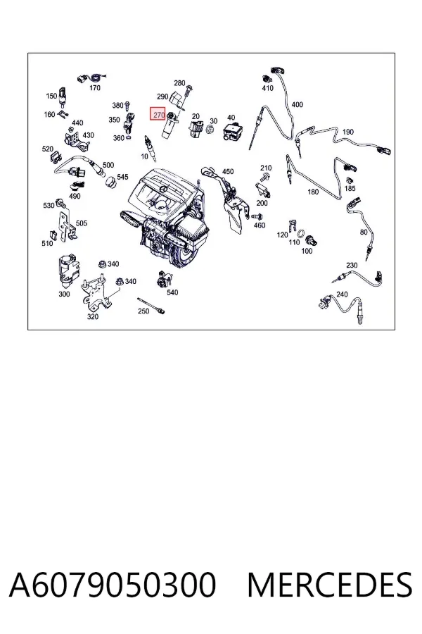 Sensor de cigüeñal A6079050300 Mercedes