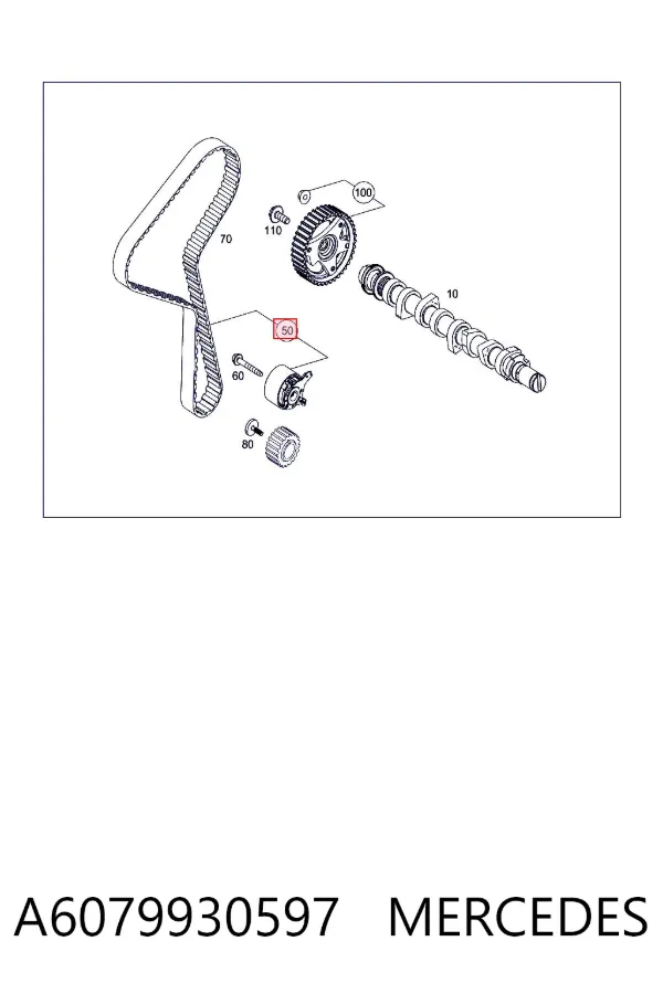 Kit de distribución A6079930597 Mercedes