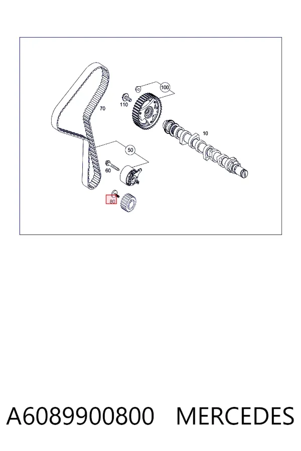 Kit de distribución A6089900800 Mercedes