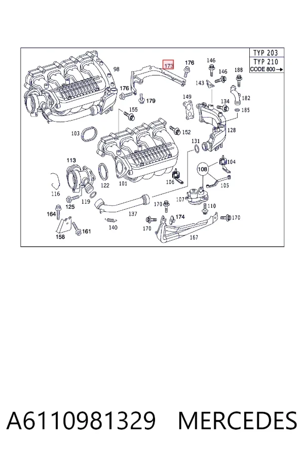  A6110981329 Mercedes