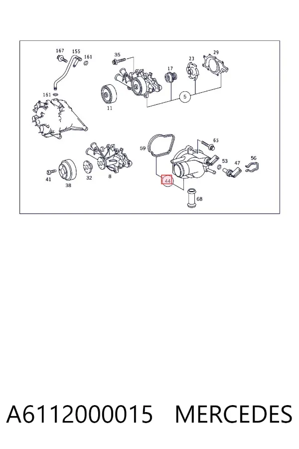 Termostato A6112000015 Mercedes
