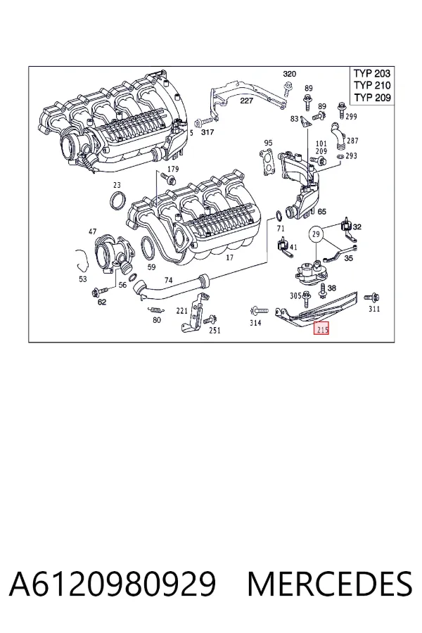  A6120980929 Mercedes