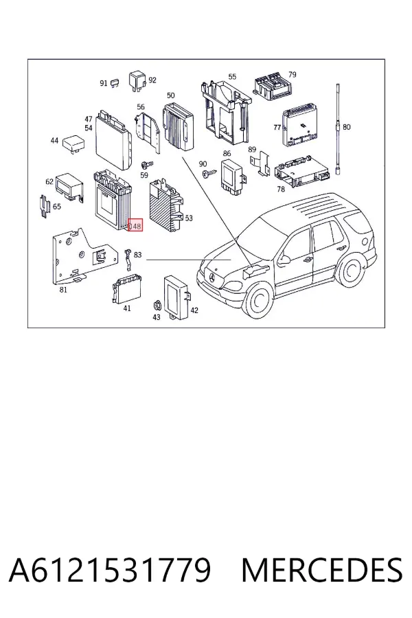 ECU A6121531779 Mercedes