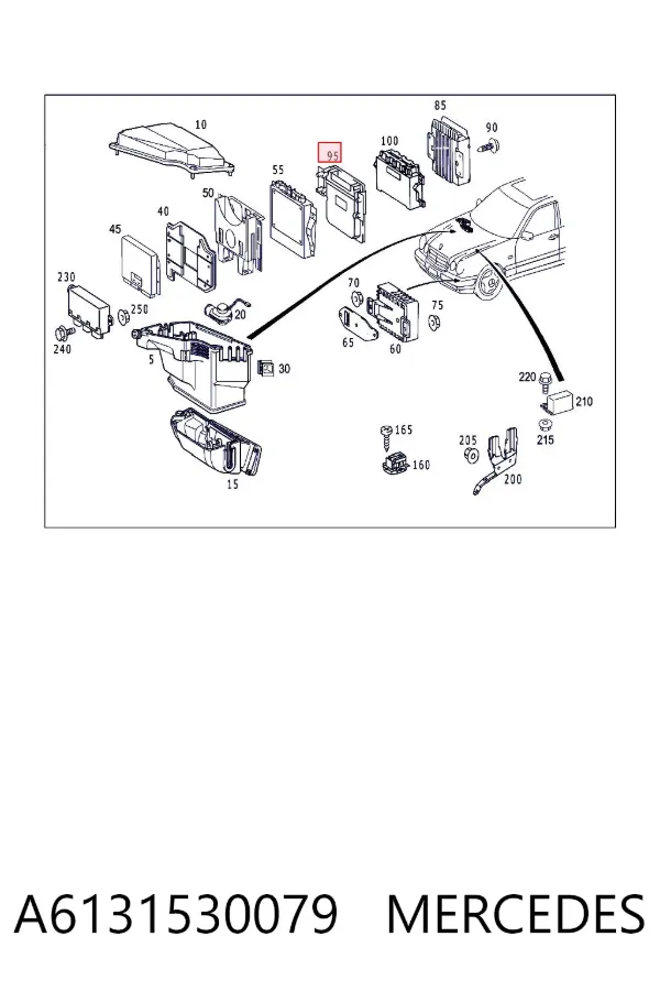ECU A6131530079 Mercedes