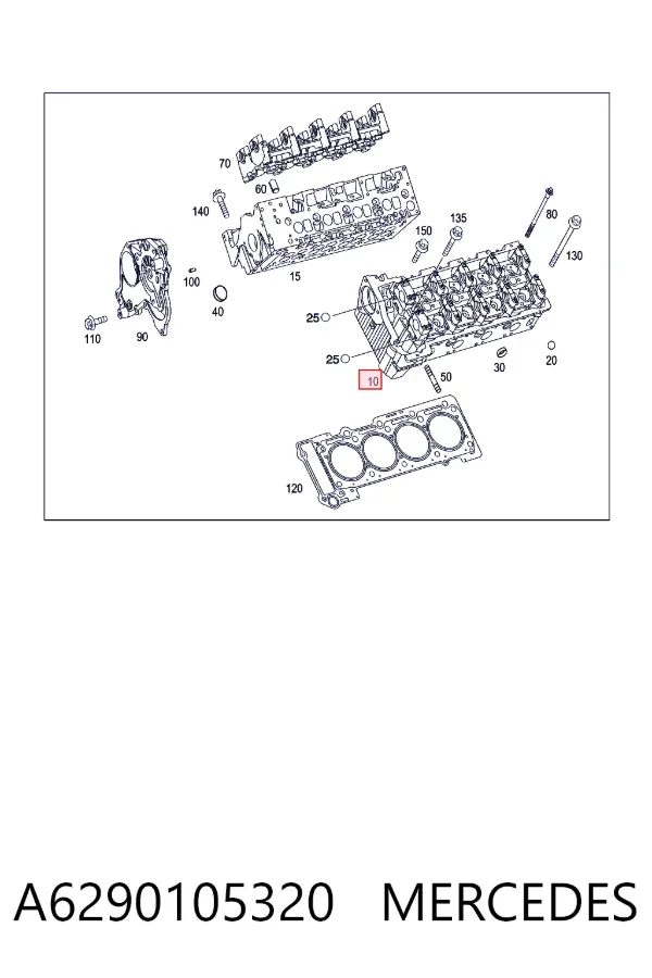 Culata A6290105320 Mercedes