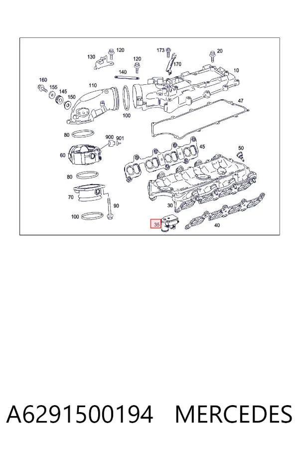 Válvula IAC A6291500194 Mercedes