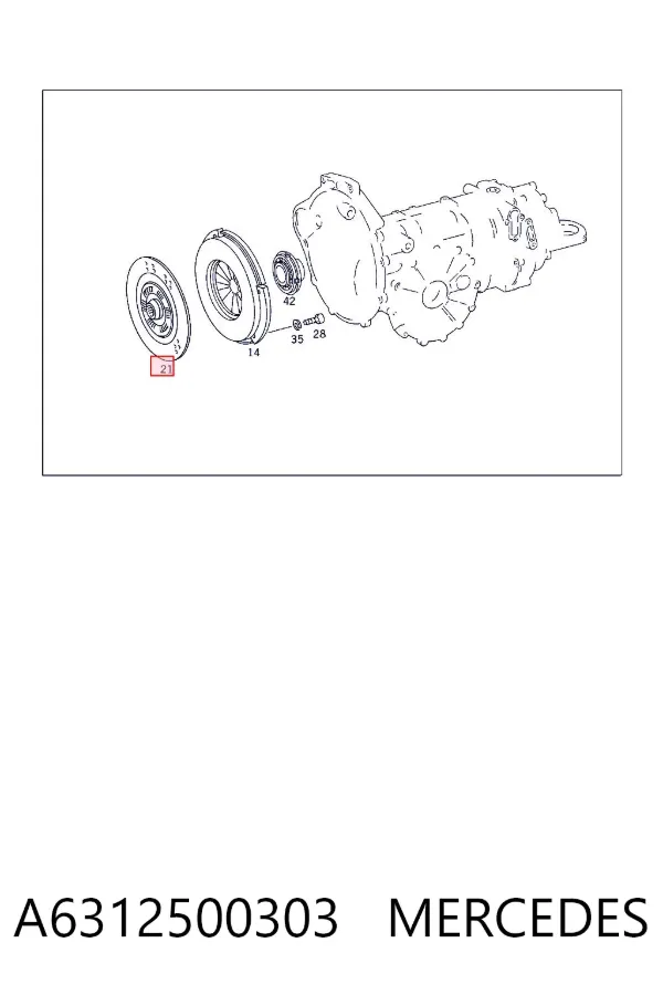 Disco de embrague A6312500303 Mercedes