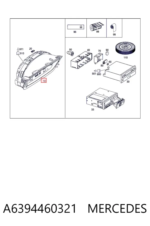 Cuadro instrumentos A6394460321 Mercedes