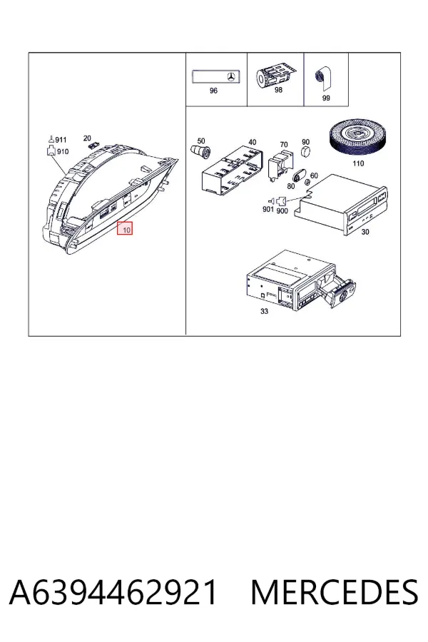 Cuadro instrumentos A6394462921 Mercedes