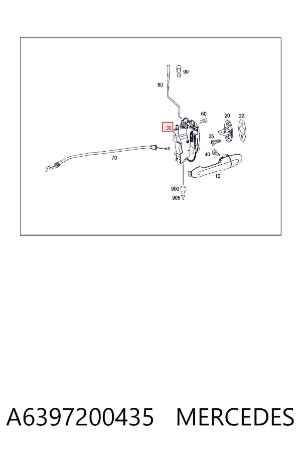 Cerradura A6397200435 Mercedes