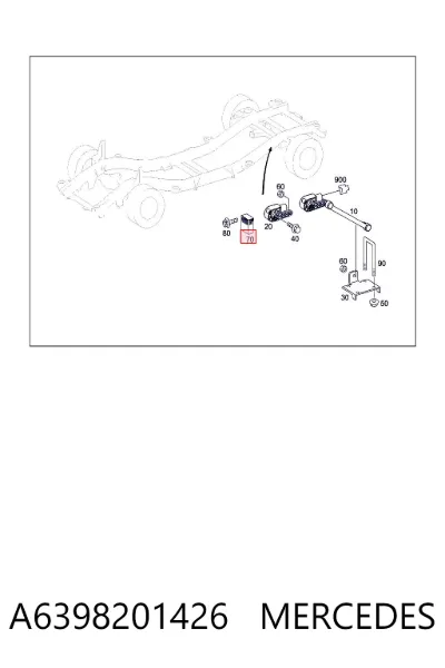 Módulo de iluminación MERCEDES A6398201426