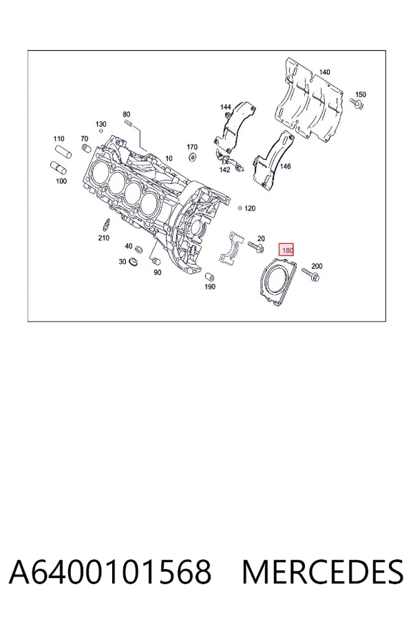 Retén de cigüeñal Mercedes A W169