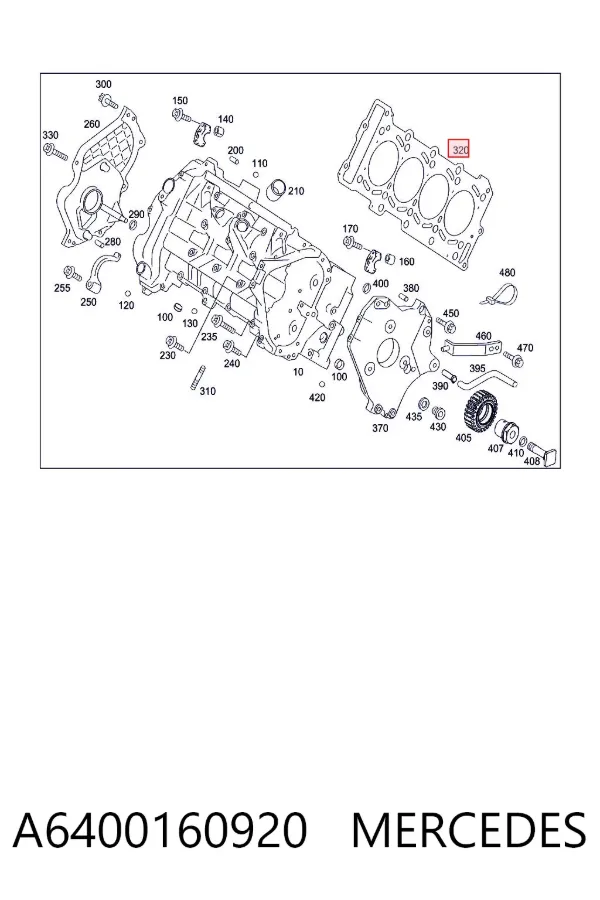 Junta de culata A6400160920 Mercedes