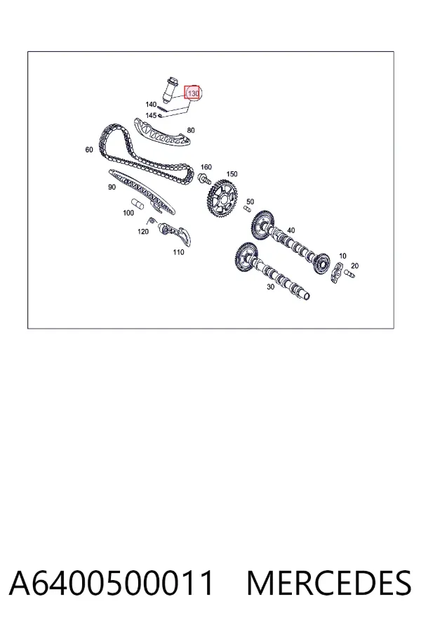 Tensor de cadena de distribución A6400500011 Mercedes