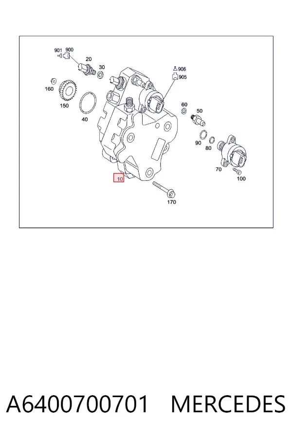 Bomba inyectora A6400700701 Mercedes