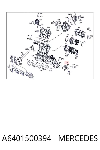 Regulador de la mariposa MERCEDES A6401500394