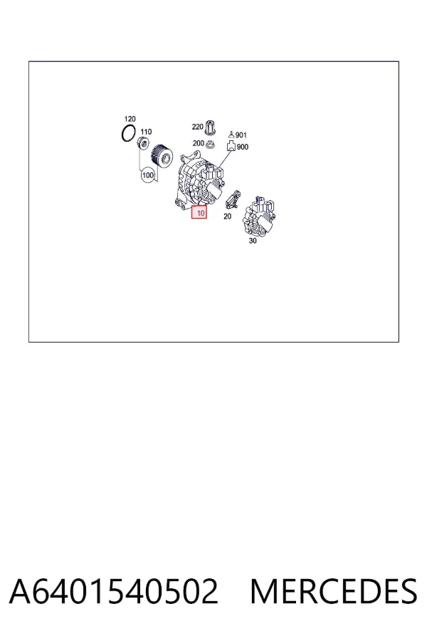 Alternador A6401540502 Mercedes