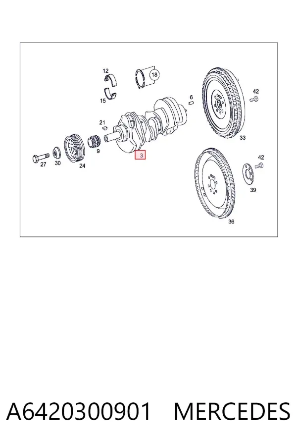 Cigüeñal A6420300901 Mercedes