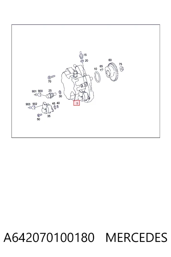 Bomba inyectora A642070100180 Mercedes