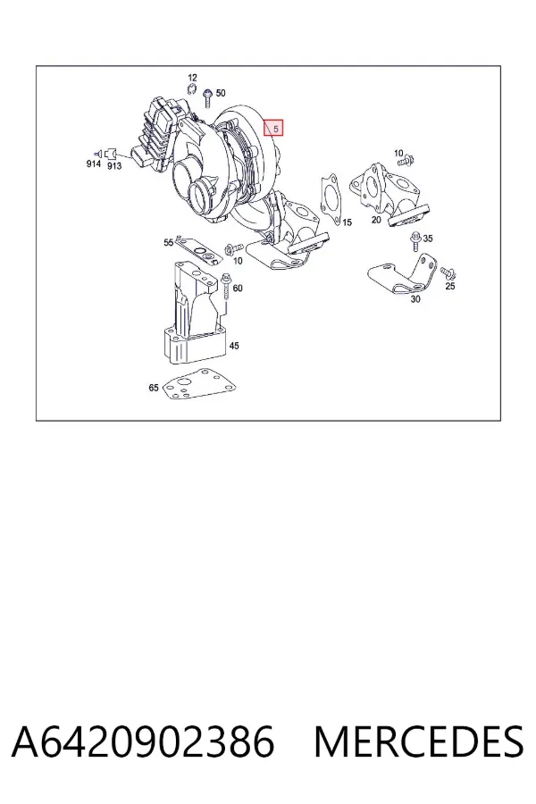 Turbocompresor A6420902386 Mercedes